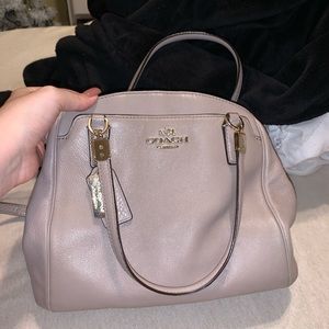 Tan Coach crossbody
